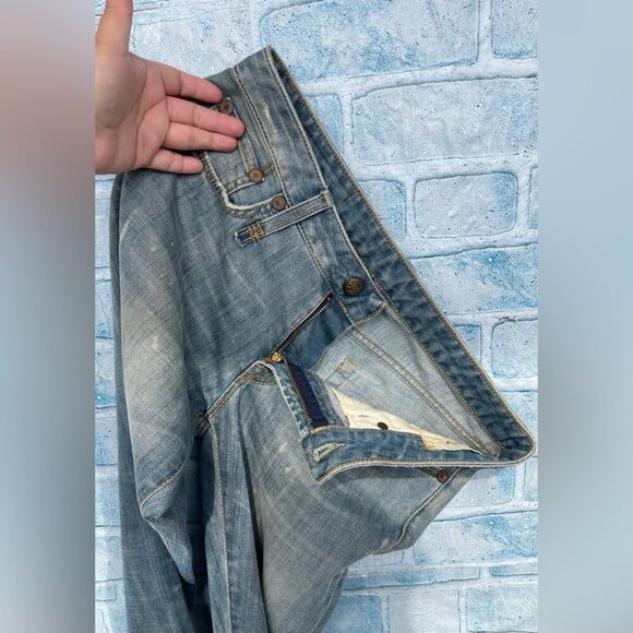 R13 Distressed Washed Paint Splatter jeans size 27 - Picture 16 of 16